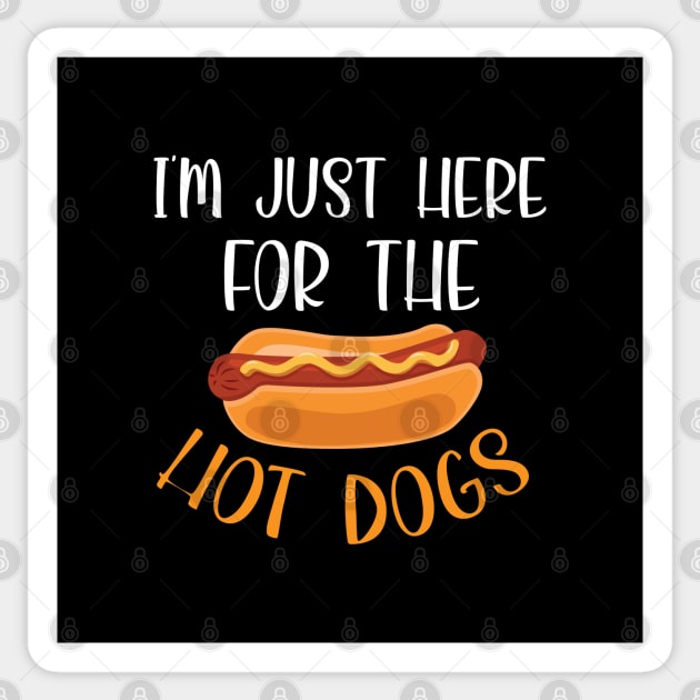 I’m just here for the hot dogs shirt, hot dogs shirt, hot dogs day shirt, hot dogs lover, hot dogs gift Sticker by dianoo